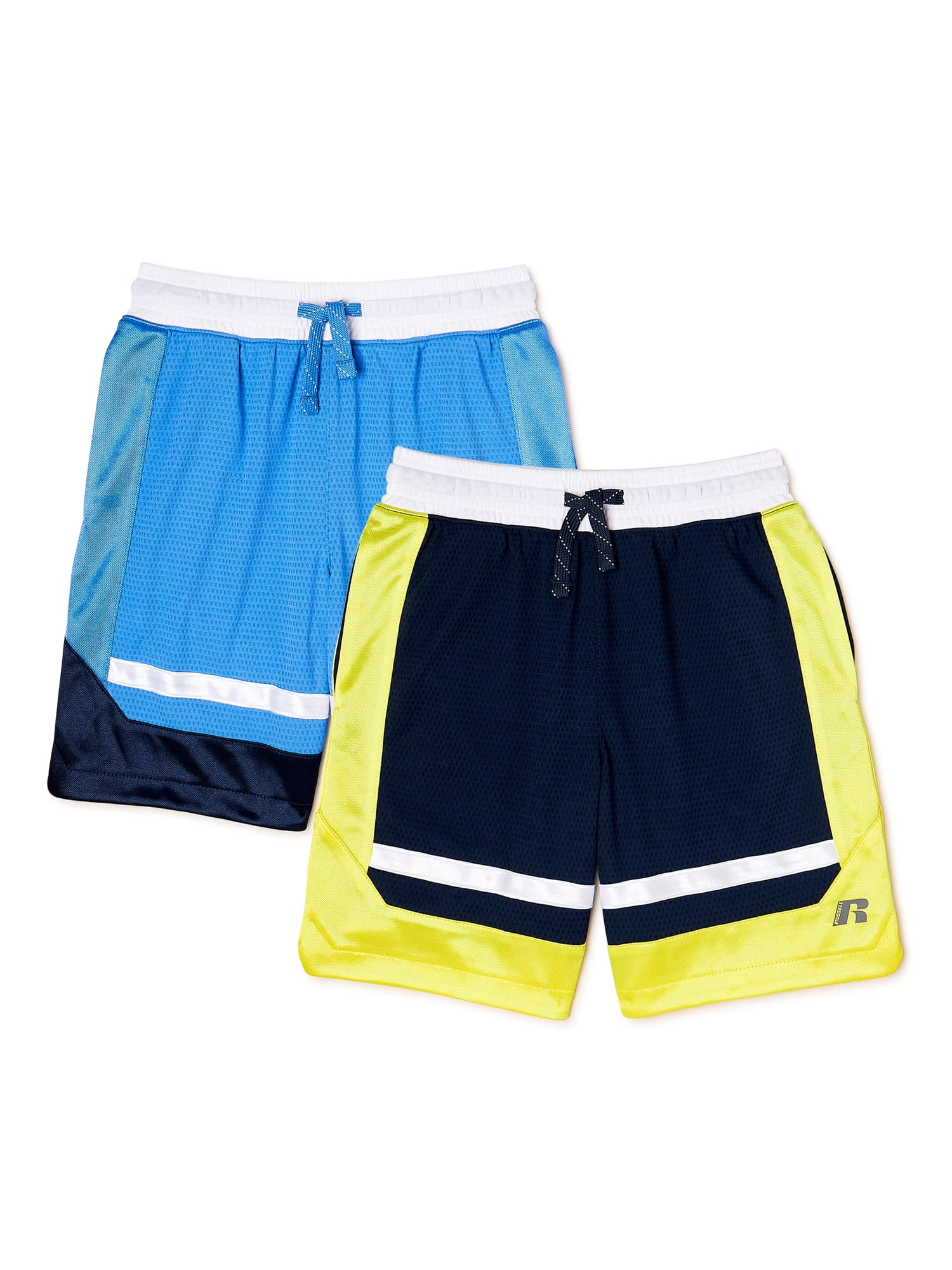 Russell Boys Basketball Shorts 2 Pack Sizes 4 18 Walmart