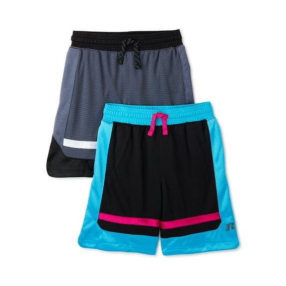Russell Boys’ Basketball Shorts, 2-Pack, Sizes 4-18