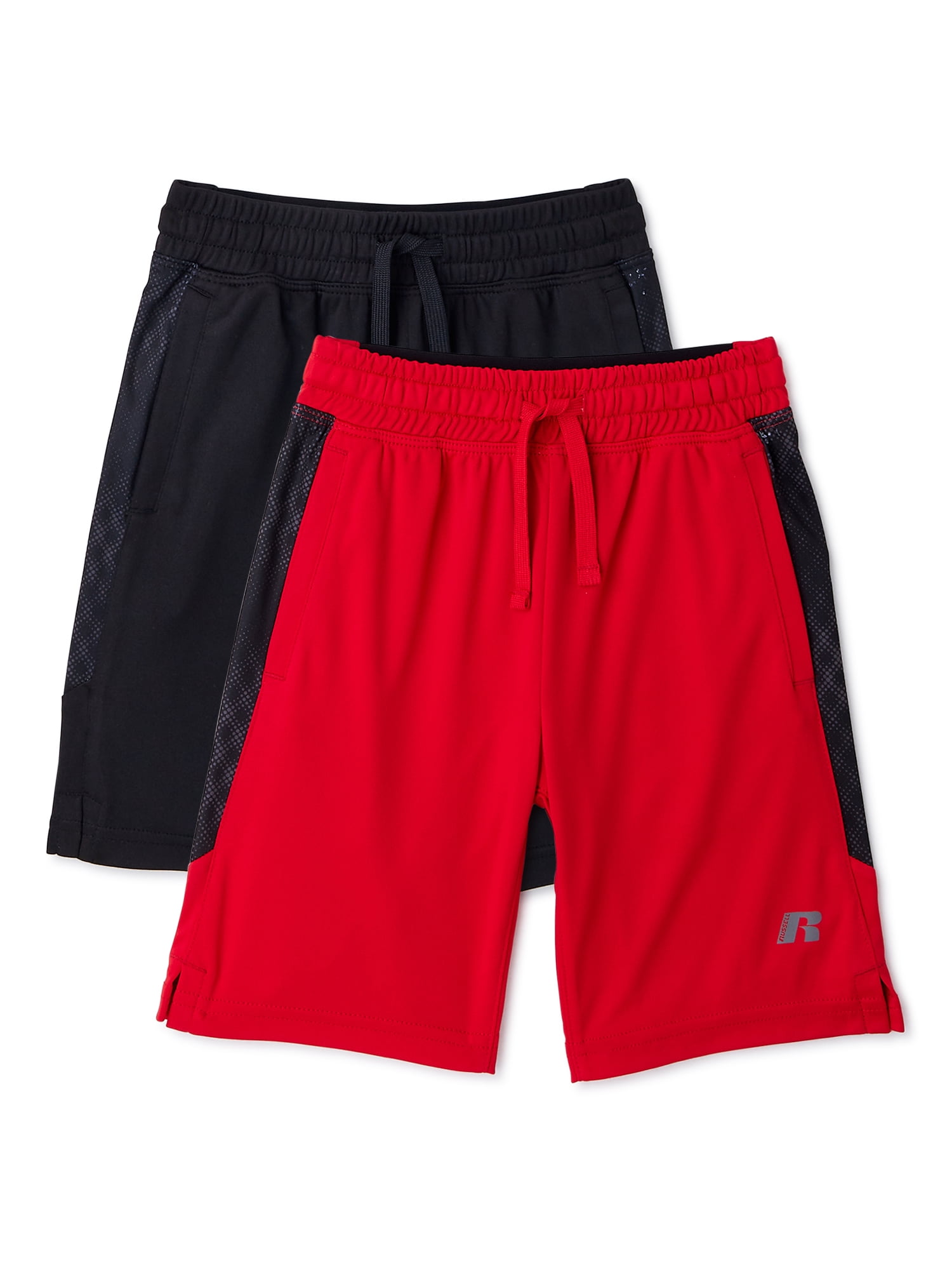 Russell Boys Core Performance Shorts 2 Pack Sizes 4 18 Husky