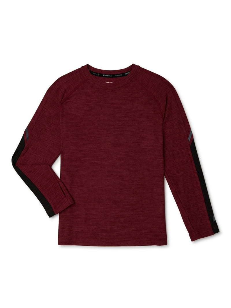 Russell Boys Long Sleeve Core Top, Moisture-Wicking, Sizes 4-18