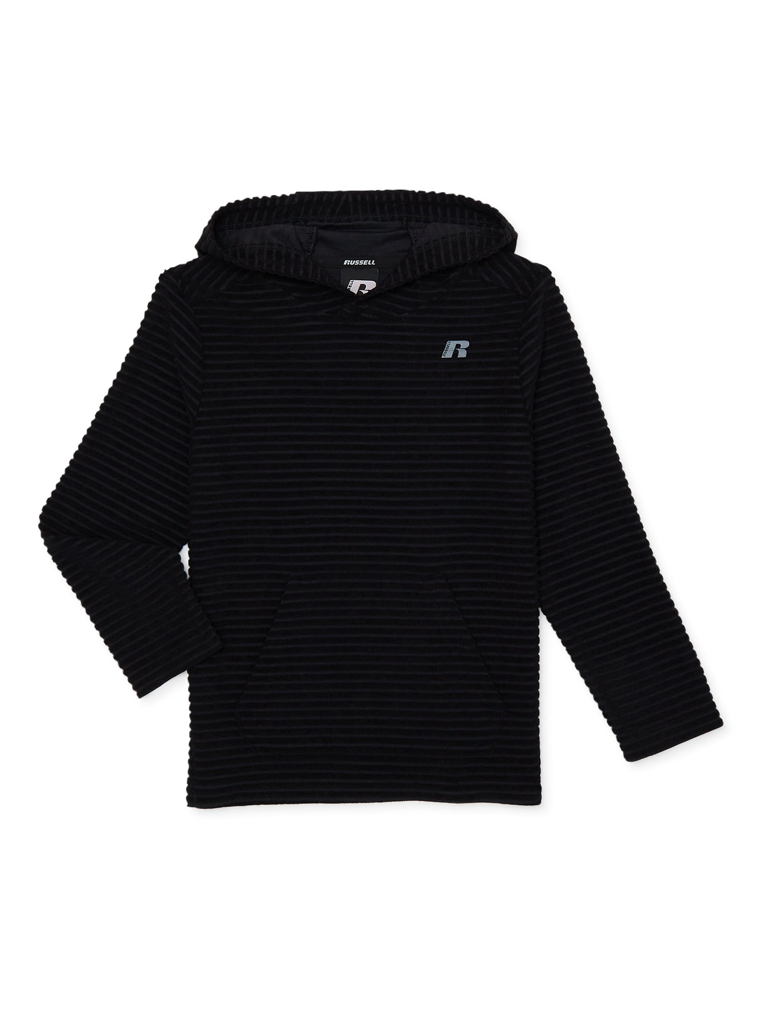Russell Boys Long Sleeve Novelty Texture Hoodie Sizes 4 18