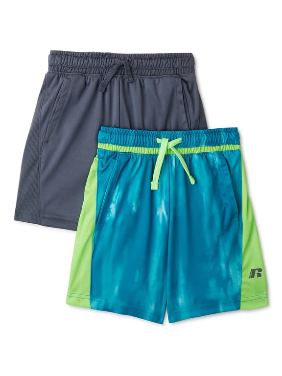 Boys’ Printed and Solid Shorts, 2-Pack, Sizes 4-18