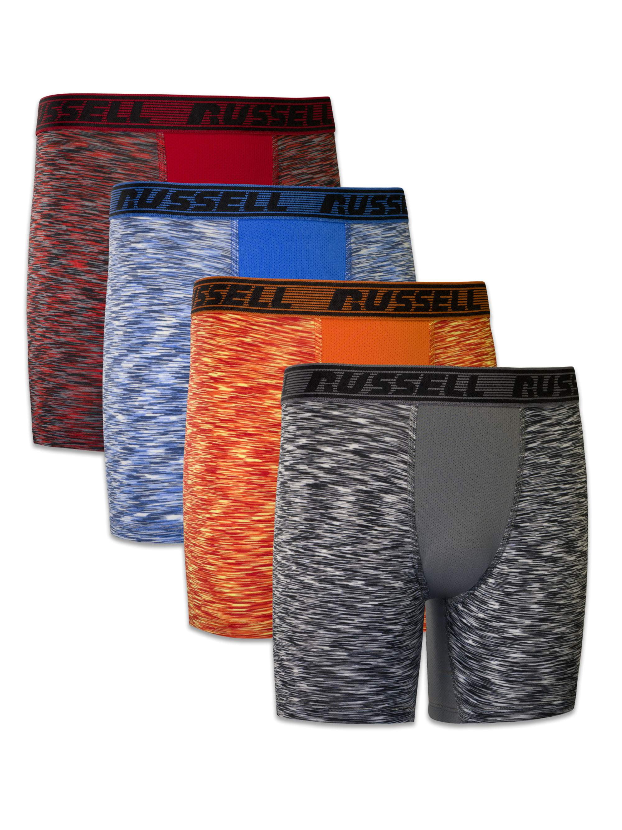Russell Boys Underwear, 4 Pack Freshforce Odor Protection Boxer Brief ...
