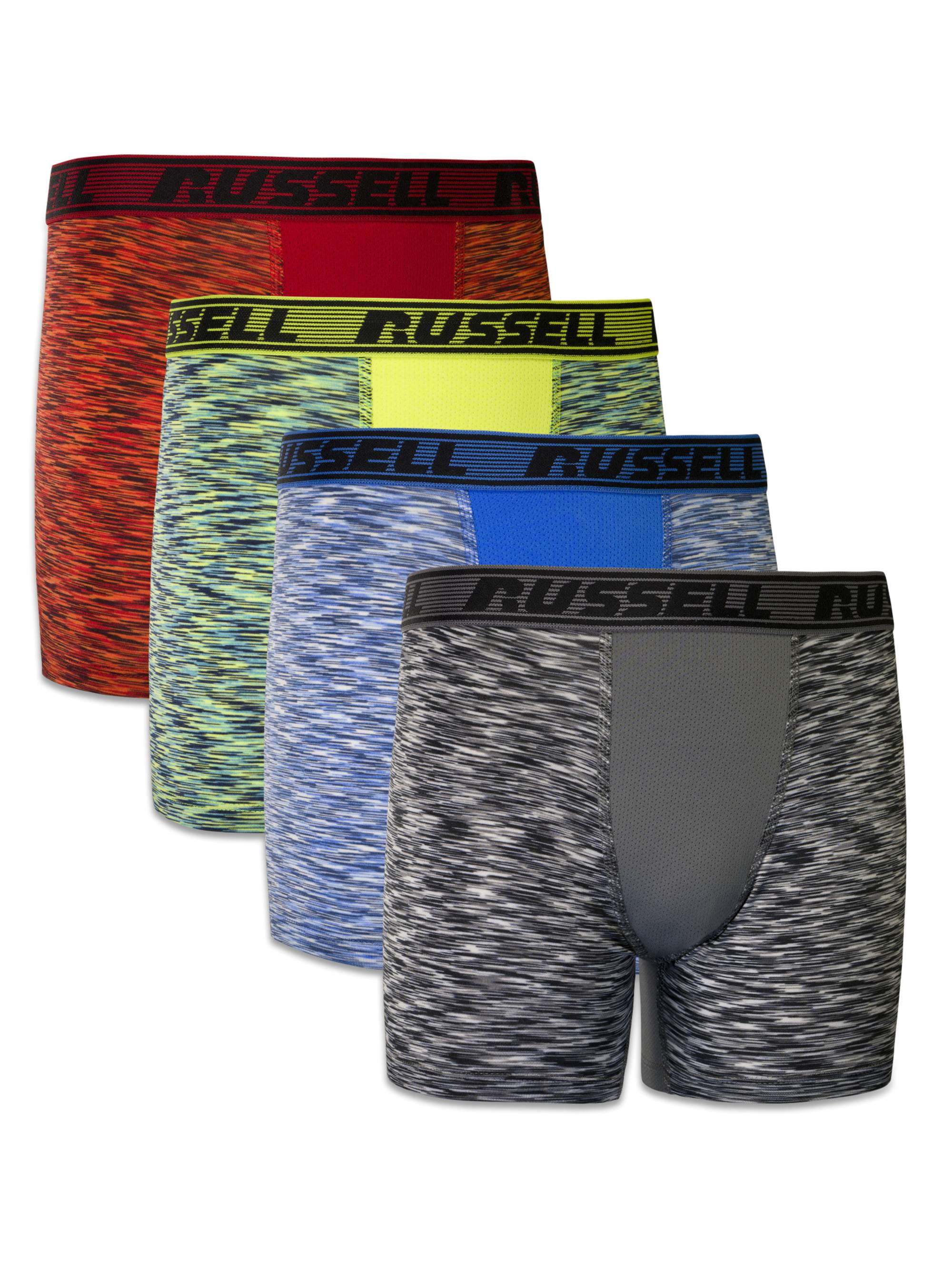 Russell Boys' Underwear Freshforce Odor Protection Boxer Briefs, 4 Pack ...