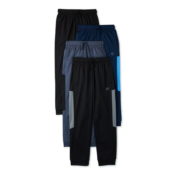 Russell Boys Year Round Joggers, 4-Pack, Sizes 4-18 & Husky