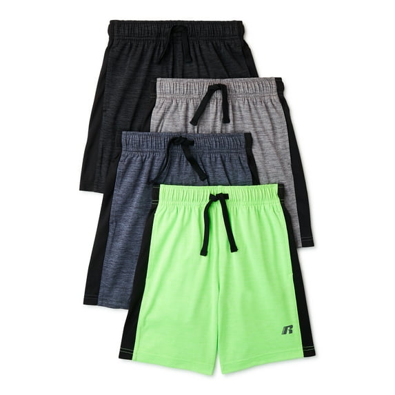 Russell Boys Year Round Shorts, 4-Pack, Sizes 4-18 & Husky