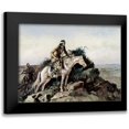 thumbnail image 1 of Russell, Charles M. 18x15 Black Modern Framed Museum Art Print Titled - The Lookout, 1 of 5