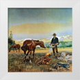 thumbnail image 1 of Russell, Charles M. 26x26 White Modern Wood Framed Museum Art Print Titled - Partners, 1 of 4