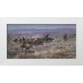 thumbnail image 1 of Russell, Charles Marion 14x9 White Modern Wood Framed Museum Art Print Titled - The Round Up, 1 of 4