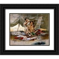 thumbnail image 1 of Russell, Charles Marion 32x26 Black Ornate Wood Framed with Double Matting Museum Art Print Titled - The Beauty Parlor 1907, 1 of 4