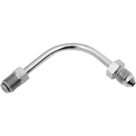 Russell Cycleflex Universal Brake Line Fitting, Tube, 3/8in 24 Inverted Flare - #3 Male/90 Degree Long Bend