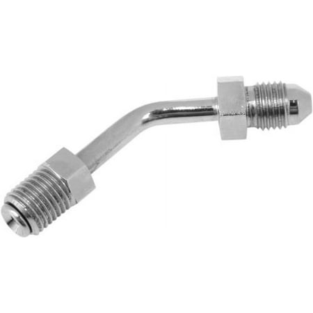 Russell Cycleflex Universal Brake Line Fitting, Tube, 3/8in 24 Inverted Flare - #3 Male with 45 Degree Bend