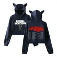 thumbnail image 1 of Russell Dickerson Cat Ear Hoodie The Big Wheels & Back Road Tour Short Sweatshirt, 1 of 2
