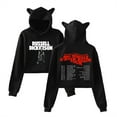 thumbnail image 1 of Russell Dickerson Cat Ear Hoodie The Big Wheels & Back Road Tour Short Sweatshirt, 1 of 2
