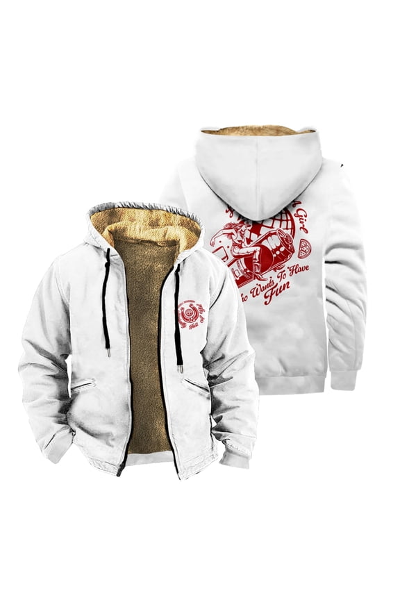 Russell Dickerson Just A Girl Zipper Jacket Long Sleeve Winter Parka Women Men Casual Fashion Coat