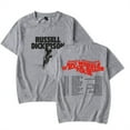 thumbnail image 1 of Russell Dickerson T-shirt The Big Wheels & Back Road Tour Short Sleeve Hip Hop Tee, 1 of 2