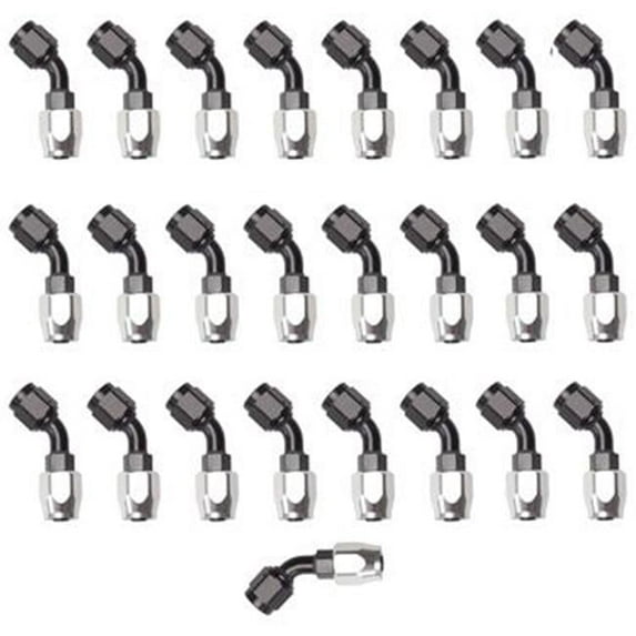 Russell-Edel 610095 Black Full Flow 45 Degree Hose End Fitting