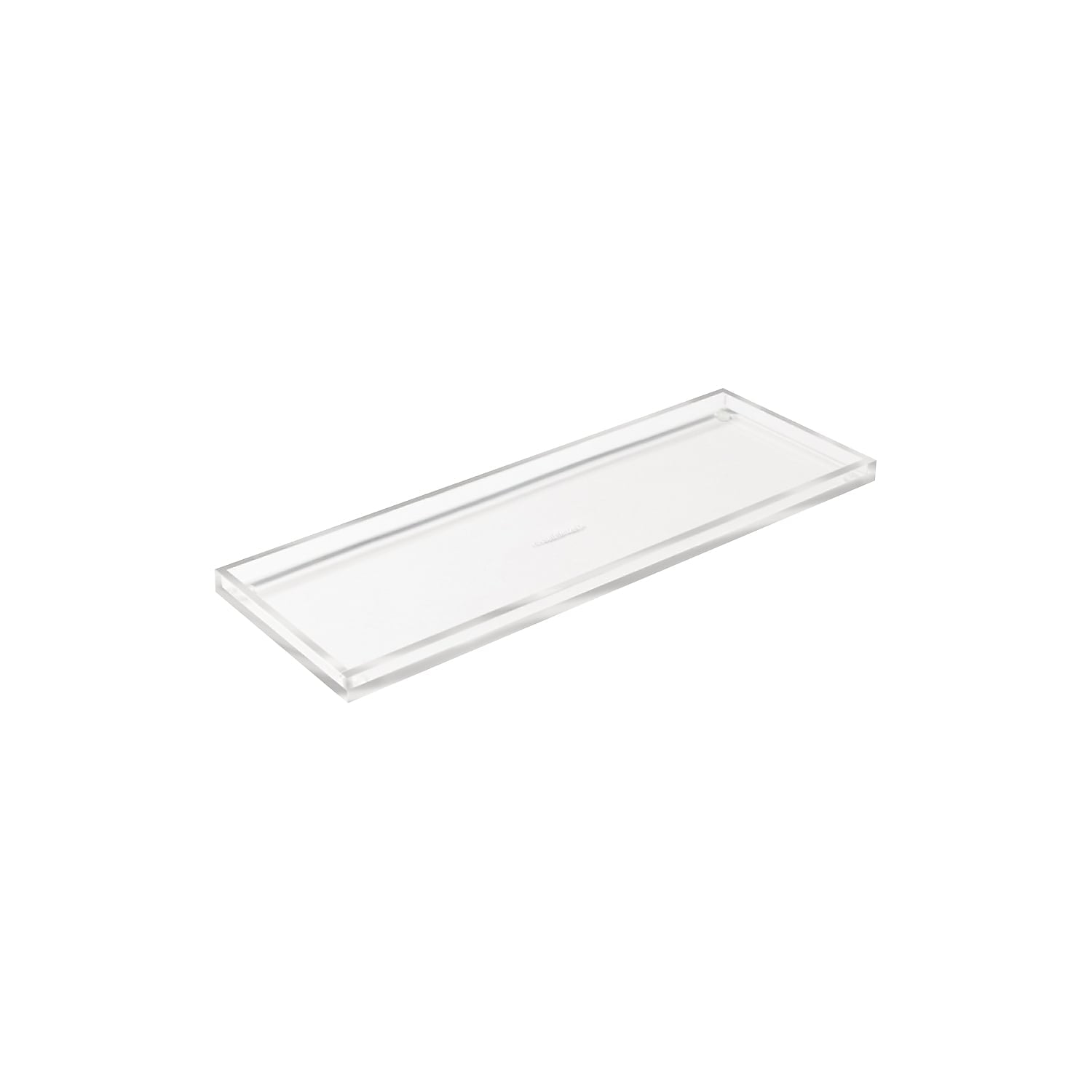 Clear Acrylic Narrow Storage Tray for Desk or Vanity