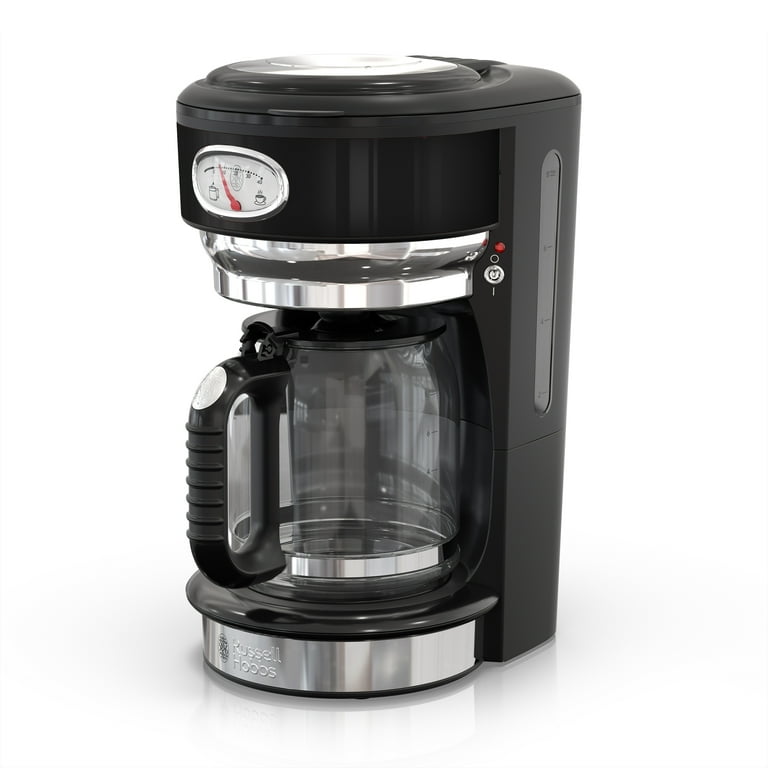 Russell Hobbs Retro Style 8-Cup Coffeemaker, Black