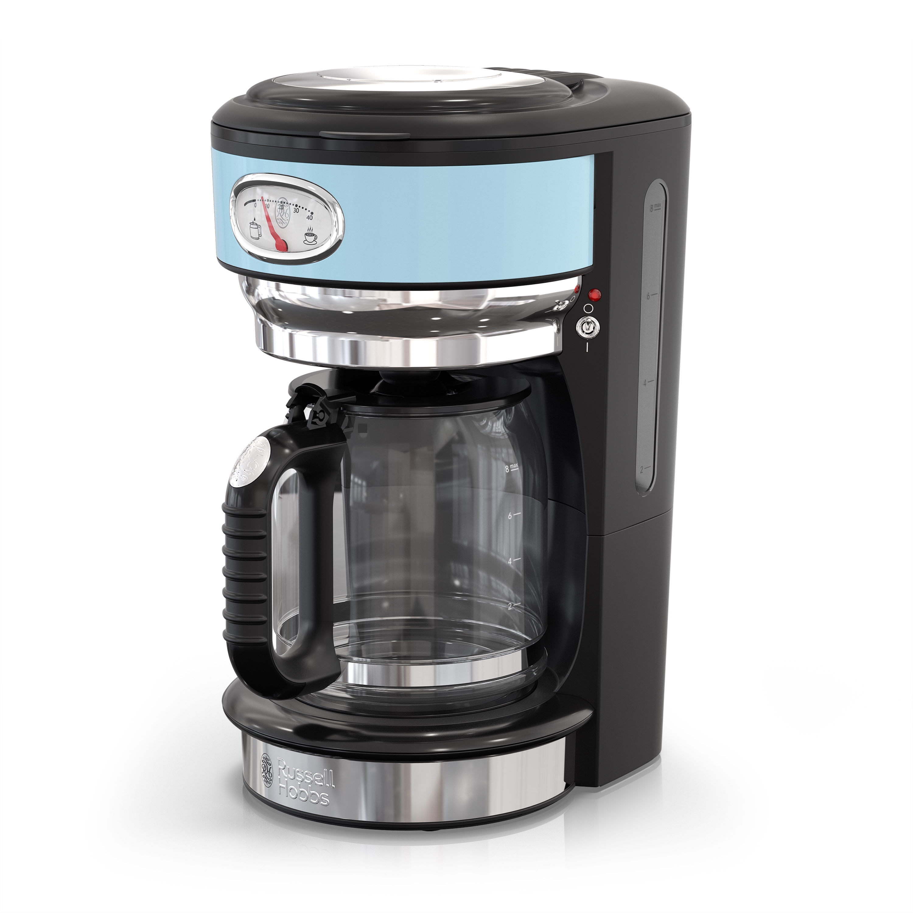 Russell Hobbs Retro Style 8-Cup Coffeemaker, Heavenly Blue, CM3100BLR 