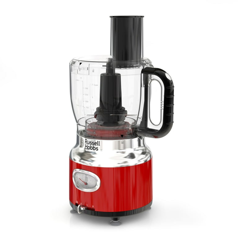 Russell Hobbs Retro Style Food Processor, 8-Cup (64-oz) Capacity