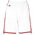 thumbnail image 1 of Russell Ladies Legacy Basketball Shorts, White & True Red - Small, 1 of 1