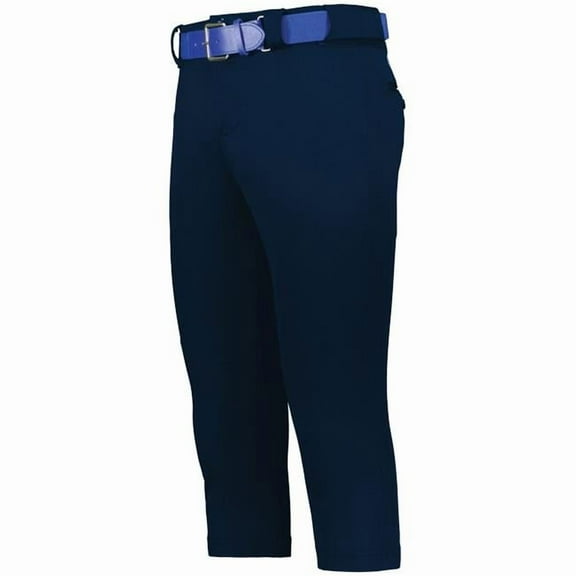 Russell RS5DBX.NAV.2XL Ladies on Deck Softball Knicker, Navy - 2XL