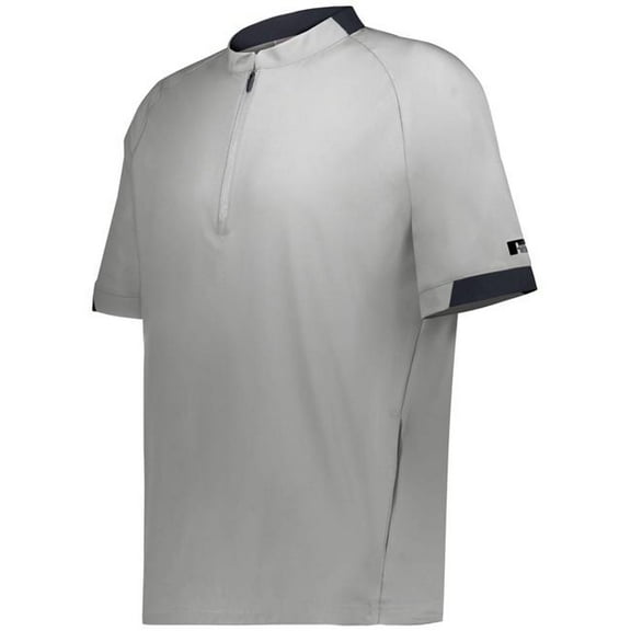 Russell R21DSM.AAL.M Legend Short Sleeve Pullover, Grid Iron Silver & Stealth - Medium