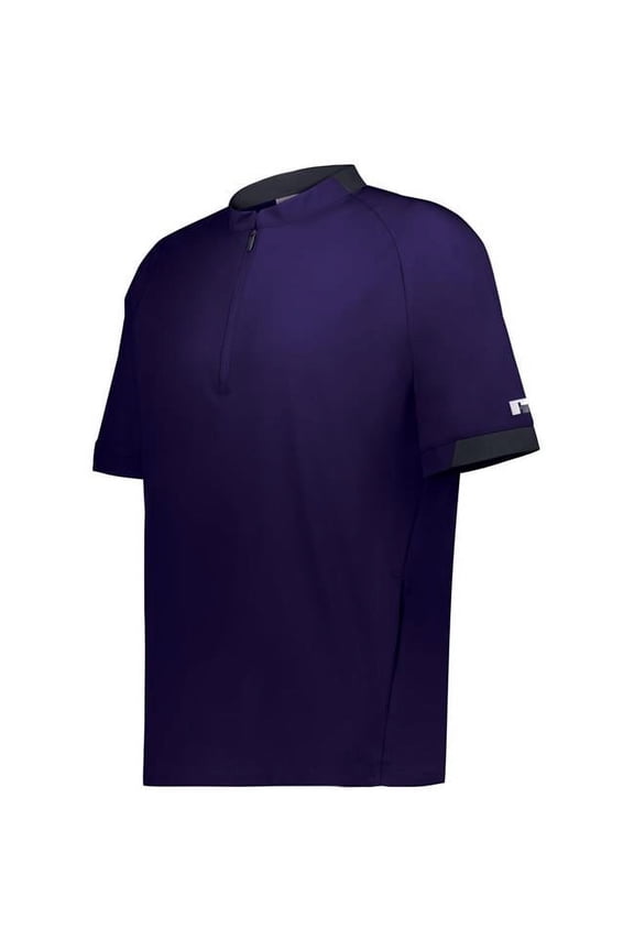 R21DSM.1DA.3XL Legend Short Sleeve Pullover, Purple & Stealth - 3XL