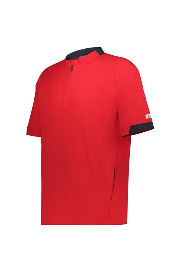 R21DSM.AAE.XL Legend Short Sleeve Pullover, True Red & Stealth - Extra Large