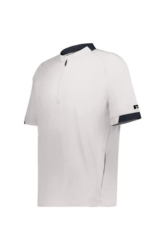 R21DSM.XDE.3XL Legend Short Sleeve Pullover, White & Stealth - 3XL