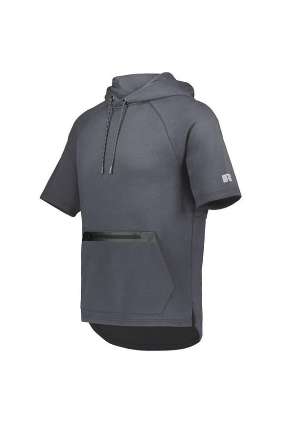R24TFM.SHL.S Legend Short Sleeve Tech Fleece Hoodie, Stealth - Small