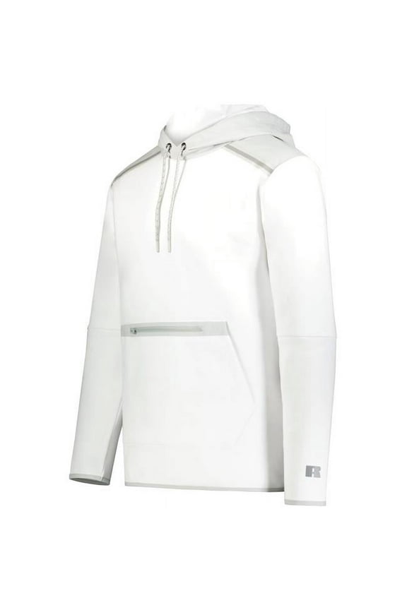 R23TFM.A9B.4XL Legend Tech Fleece Hoodie, White & Grid Iron Silver - 4XL