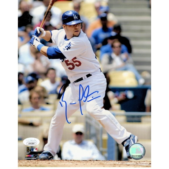 Russell Martin Signed Autographed 8X10 Photo Dodgers Home At Bat JSA AW92896