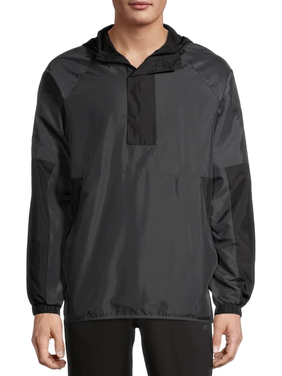 Men's Active Windbreaker Anorak Jacket, up to 3XL