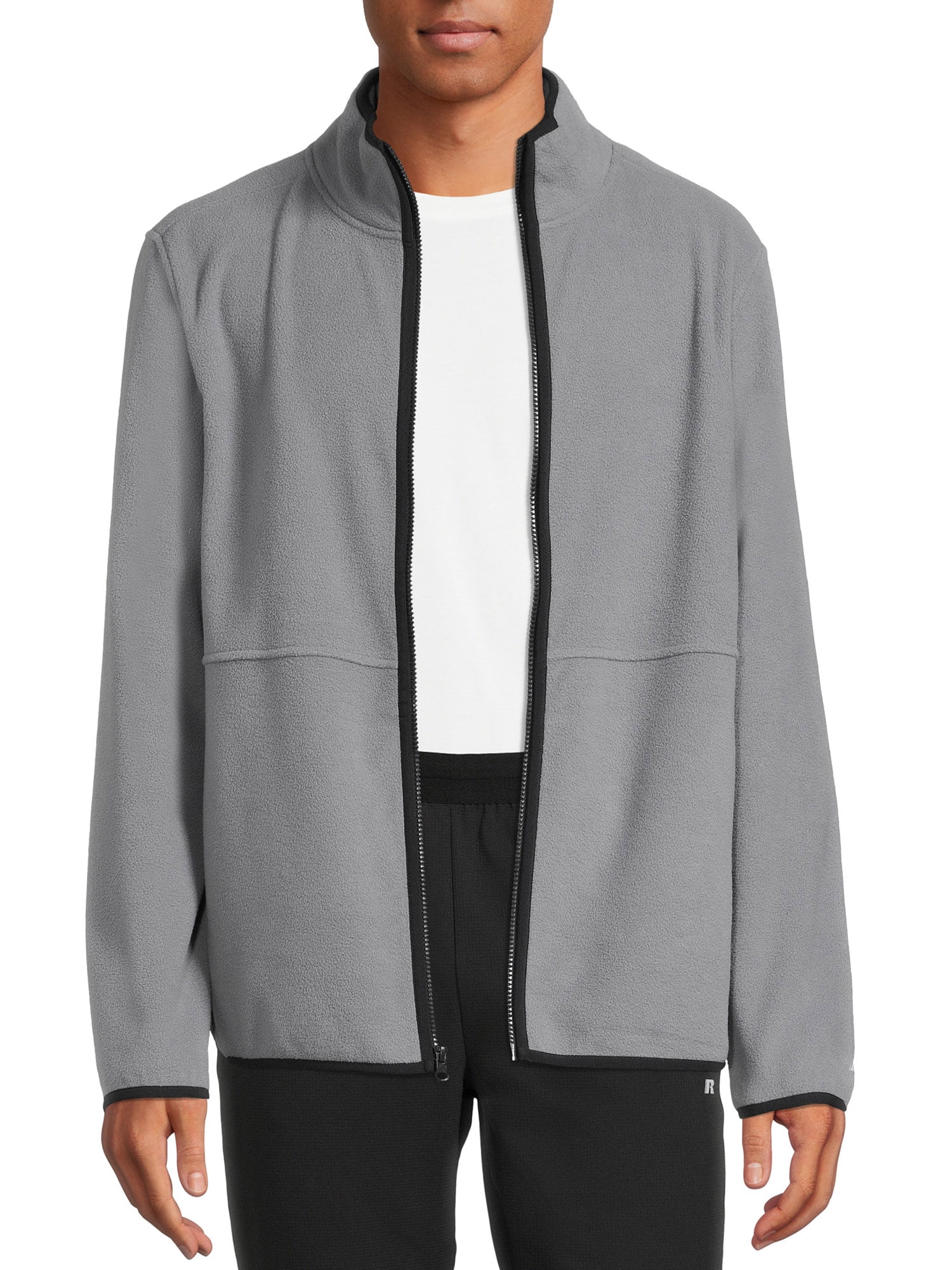 Russell Men's & Big Men's Micro Fleece Jacket, Sizes up to 3XL