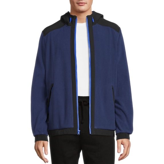 Russell Men's & Big Men's Microfleece Full Zip Jacket, Sizes up to 3XL
