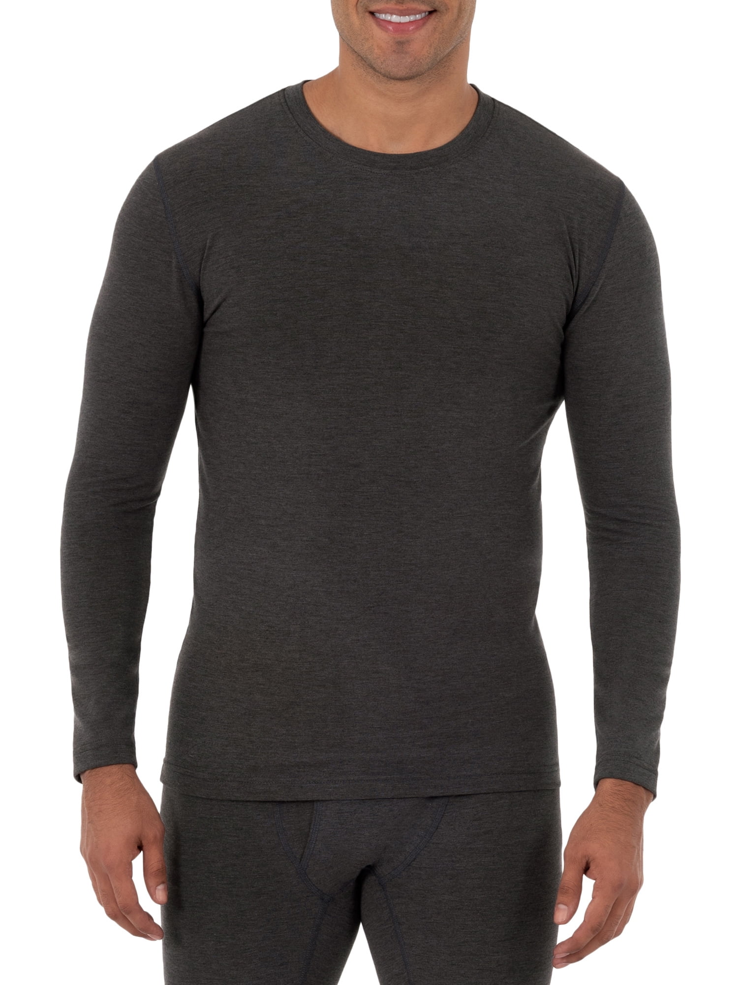Russell Men's & Big Men's Soft Tech French Terry Thermal Top, Sizes M ...