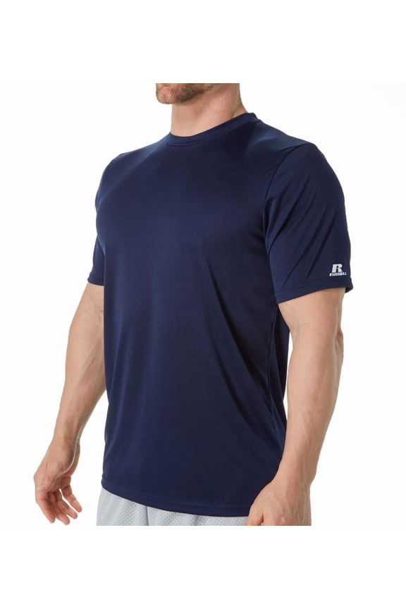Men's Russell 629X2M1 Dri-Power Core Performance Tee (Navy M)