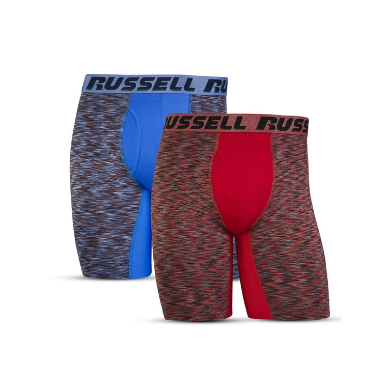 Russell Men s Freshforce Long Leg Boxer Briefs 2 Pack Walmart