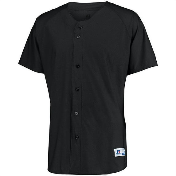 Russell Men's Raglan Sleeve Button Front Jersey - 343VTM