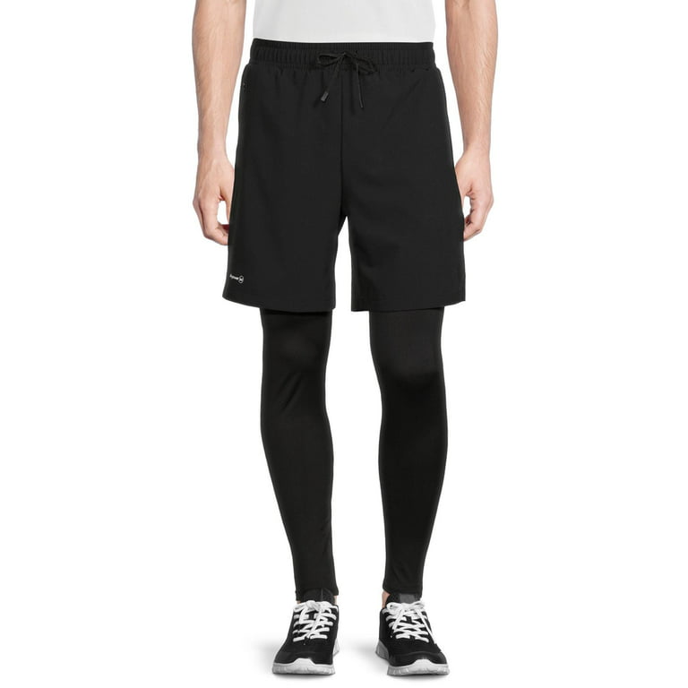Russell Men's and Big Men's 2-in-1 Shorts with Compression Tights