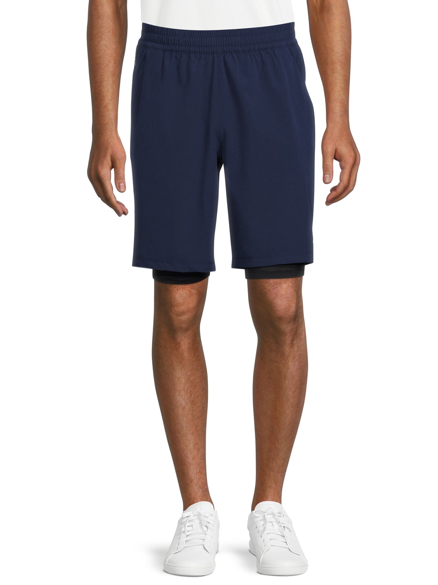 Russell Men's and Big Men's Active 2-in-1 Woven Shorts with Liner, up to size 5XL