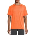 thumbnail image 1 of Russell Men's and Big Men's Active Asymmetrical Striped T-Shirt, up to Size 5XL, 1 of 5