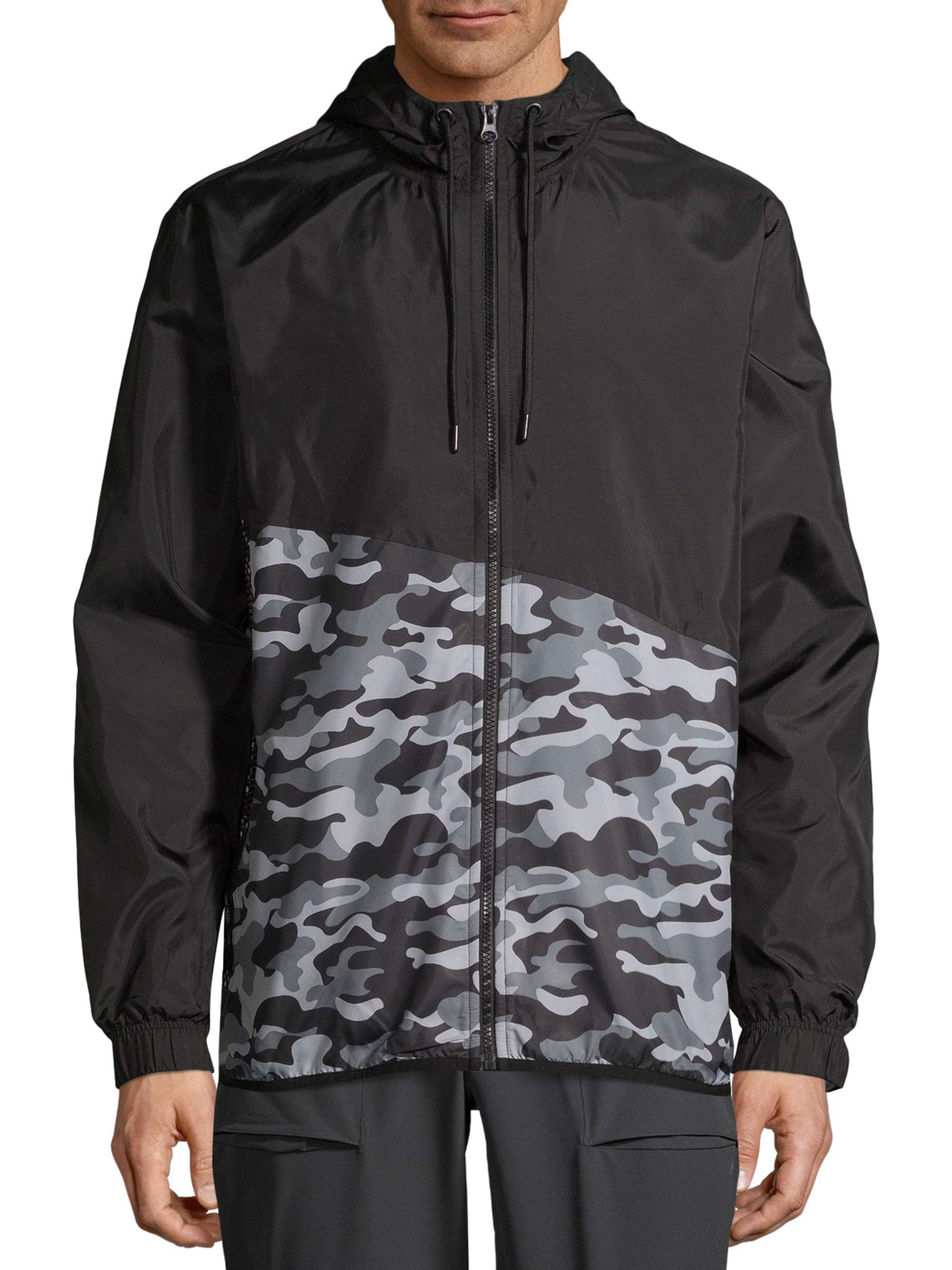 Colorblock top windbreaker men