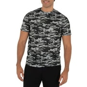 RUSSELL Men's and Big Men's Active Fresh Force Recycled Crew Neck Short Sleeve Tee Shirt, up to Size 5XL