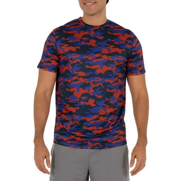 Russell Men's and Big Men's Active Fresh Force Recycled Crew Neck Short Sleeve Tee Shirt, up to Size 5XL
