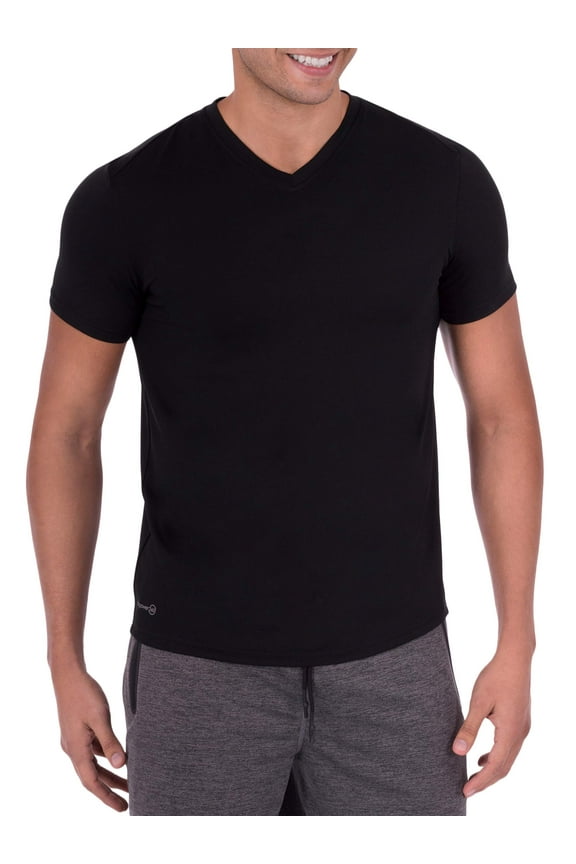 Men's and Big Men's Active Fresh Force Recycled V-Neck T-Shirt, up to Size 5XL