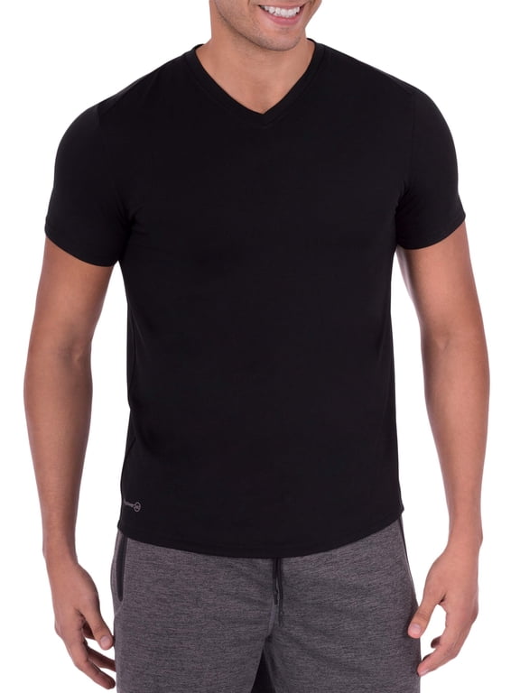 Men's and Big Men's Active Fresh Force Recycled V-Neck T-Shirt, Sizes S-XL