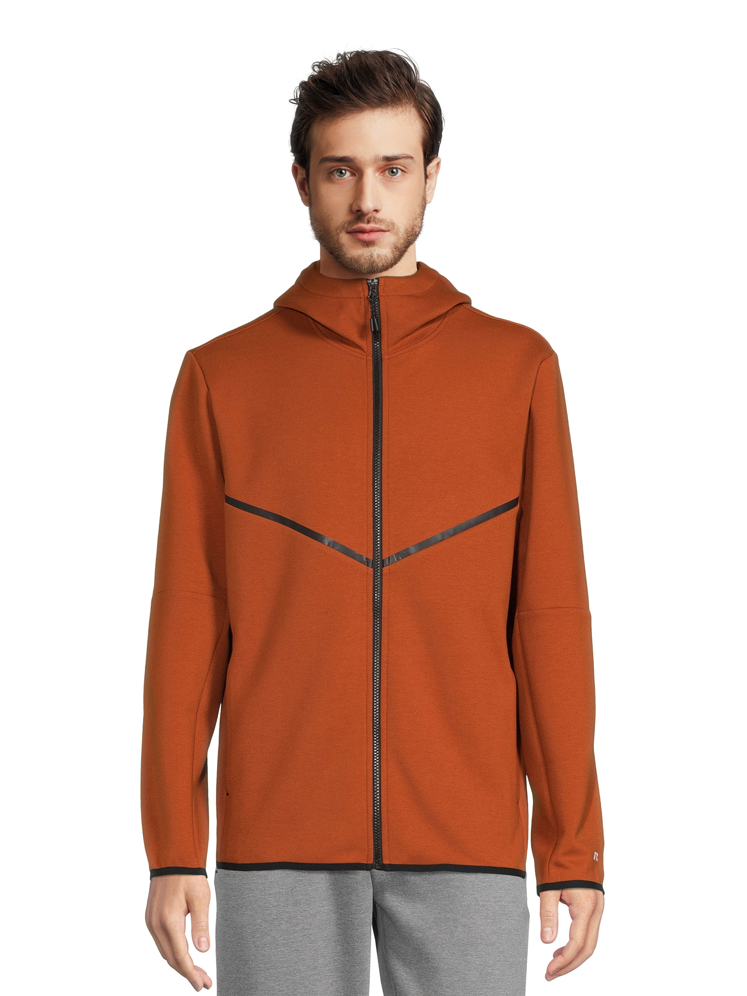 Russell Men s and Big Men s Active Fusion Knit Jacket Sizes up to 5XL Walmart